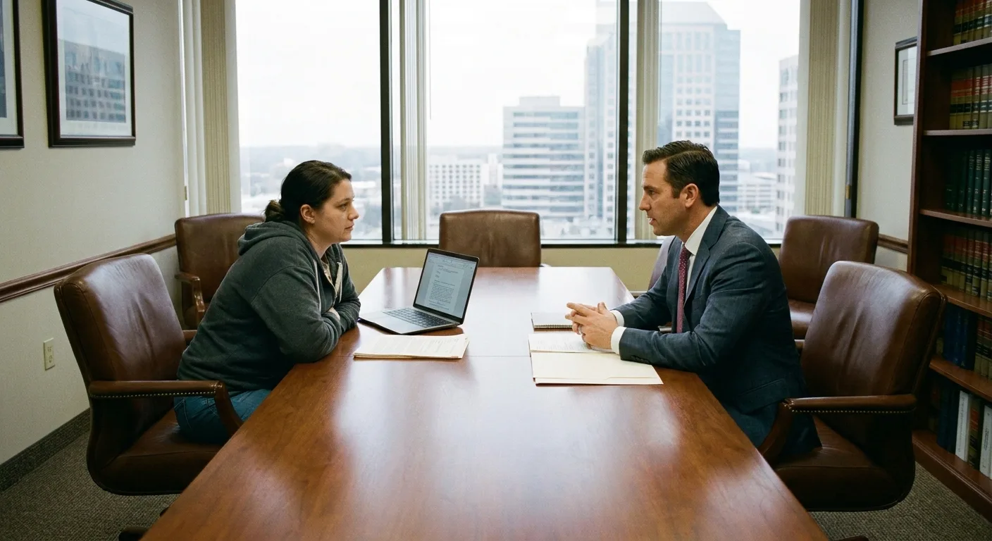 Avocat pénaliste en consultation avec un client dans un bureau professionnel à Paris